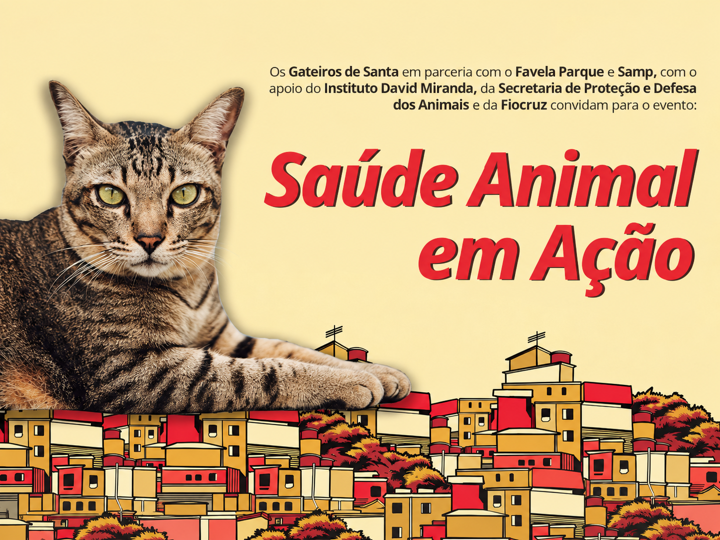 Ação de saúde animal no Morro dos Prazeres